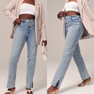 Abercrombie & Fitch The 90s Straight Ultra High Rise Denim Jeans SIZE 10/30